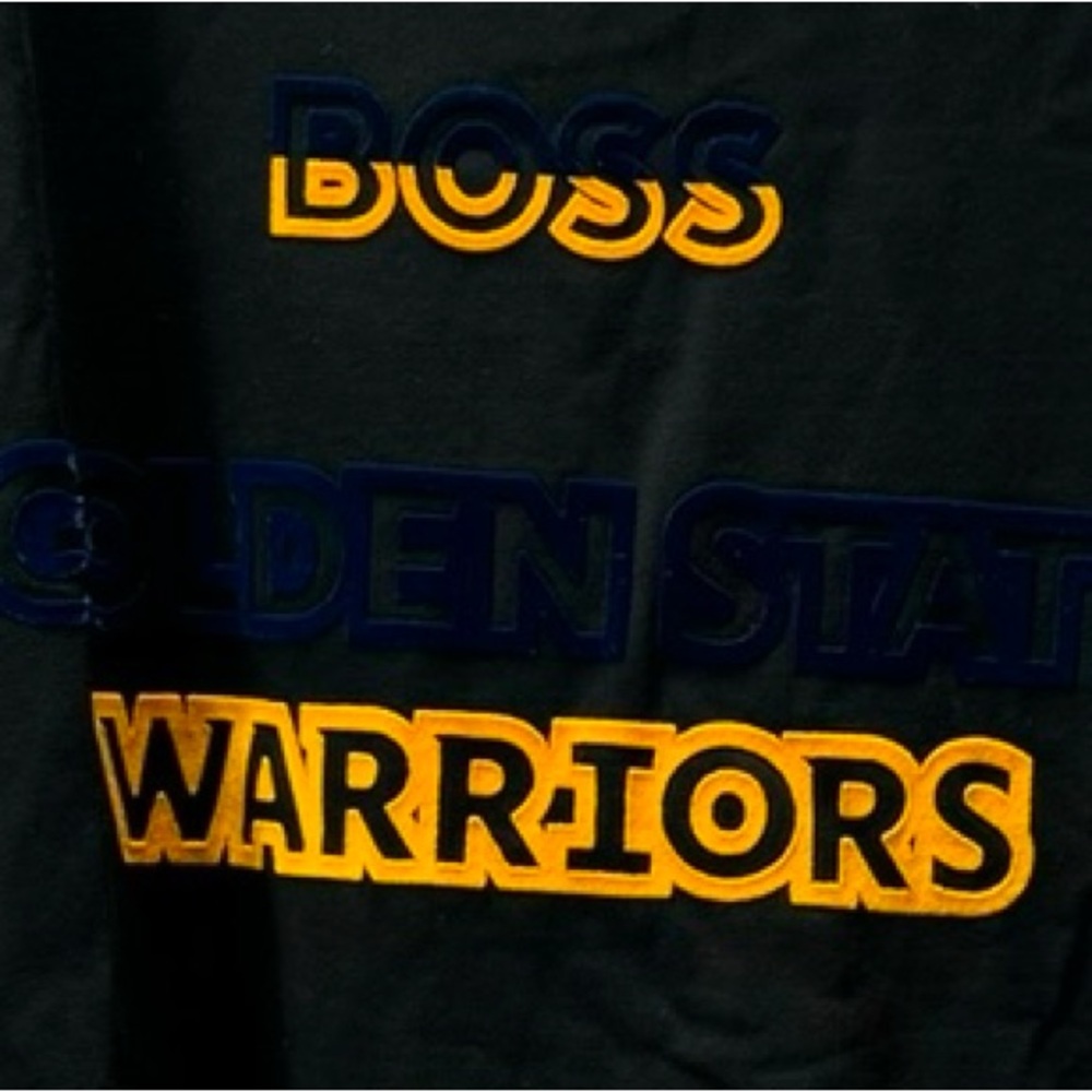 New Hugo Boss X NBA Men's Black Short Sleeve T-Shirt US L.  (Lanyard Included)